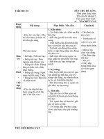 Giao an chính tuần 16 chủ đề thế giới động vật.động vật sống dưới nước