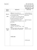 giáo án phụ tuần 6 chủ đề bản thân