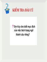 GIÁO ÁN ĐIỆN TỬ NGỮ VĂN 7 - CHUYỂN ĐỔI CÂU CHỦ ĐỘNG THÀNH CÂU BỊ ĐỘNG