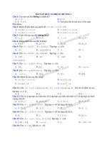 100 câu hỏi trắc nghiệm ôn tập Chương 1