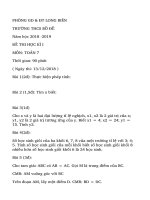 Bộ đề kiểm tra theo từng chương Hình học lớp 11 - TOANMATH.com