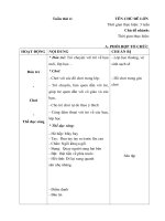 Giáo án phụ tuần 4 - Cơ thể tôi