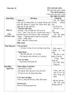 giáo án phối hợp tuần 18 chủ đề 