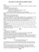 Đề ôn tập Ngữ Văn 9 (Bài thơ về tiểu đội xe không kính)