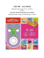 Giáo án chủ đề gia đình tuần 11 nhánh 4 tuần phụ