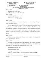 Đề thi môn Toán