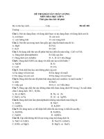 ĐỀ LUYỆN THI VÀO LỚP 10 THPT MÔN HÓA LẦN 3 năm học 2019-2020