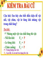Bài giảng điện tử môn Vật lý 8 bài Công cơ học