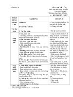 Giáo án phụ - Tuần 20 Mùa xuân đên rồi