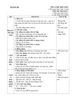 GIÁO ÁN TUẦN 18: MỘT SỐ LOẠI CÂY