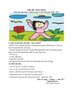 ke hoạch chủ đề 2: chủ đề bản thân