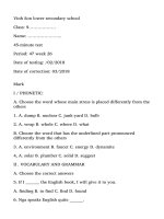 Đề cương ôn tập học kỳ 2 Toán 11 năm 2019 - 2020 trường THPT Kim Liên - Hà Nội - TOANMATH.com