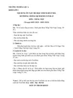 nội dung ôn tập khối lớp 4  từ ngày 04052020