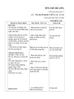 Giáo án chủ đề 