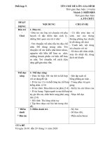 Giáo an phối hợp tuàn 9 ngôi nhà gia đình bé ở