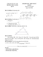 Phiếu bài tập Toán 8 - Lớp 8A5 (từ 16-03-2020 đến 22-03-2020)
