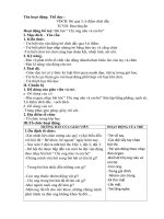 giáo án thể dục: VĐCB: Bò qua 5 6 điểm dích dắc TCVĐ: Đua thuyền