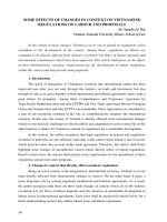 Some effects of changes in context on Vietnamese regulations on labour and proposals