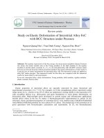 Study on Elastic Deformation of Interstitial Alloy FeC with BCC Structure under Pressure