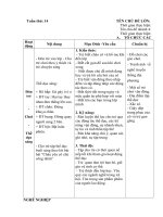 Giao an chinh tuan 14 chủ đề nghề nghiệp. nghề truyền thống của địa phương