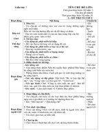 GIÁO ÁN PHU 7: NHÁNH: TÔI CẦN GÌ ĐỂ LỚN LÊN VÀ KHỎE MẠNH