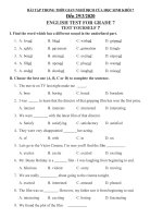 PHIẾU ÔN TẬP MÔN TIẾNG ANH K7 ( từ 23.3 đến 30.3.2020)