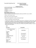 Đề cương ôn tập HK1 môn tiếng anh 7 năm 2020 2021   trường THCS nguyễn đức cảnh (chương trình thí điểm)