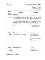 Giáo án phối hợp tuần 6: Chủ đề nhánh: Cơ thể của bé