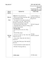 giáo án phụ tuần 18: chủ đề ĐV; nhánh 1 ĐV nuôi trong gia đình