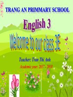 Bài Giảng Điện Tử Anh 3 - Unit 18 - lesson 1 (4-5-6)