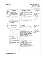 giáo án chủ nhiệm tuần 1 tết trung thu