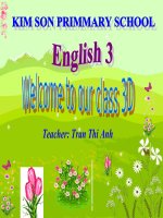 Bài Giảng Điện Tử Anh 3 - Unit 19 - Lesson 1 (4-5-6)