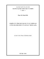Tính chất quang, Vật lý chất rắn, Cường độ Judd-Ofelt, Vật lý