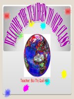 Bài giảng điện tử TIẾNG ANH 9