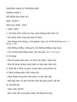 Đề cương học kỳ 1 Toán 11 năm 2020 - 2021 trường THPT Xuân Đỉnh - Hà Nội - TOANMATH.com