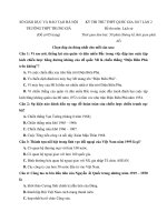 Tải Đề thi thử THPT Quốc gia năm 2017 môn Lịch sử trường THPT Trung Giã, Hà Nội - Lần 2 (Có đáp án) -  Đề thi thử THPT Quốc gia năm 2017 môn Lịch sử