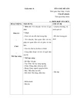 Giáo án phụ tuần 8 - Ngôi nhà của bé