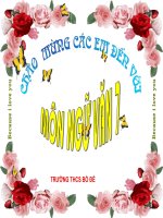 Bài giảng điện tử môn văn khối 7