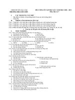 Đề cương ôn tập môn  Địa lí lớp 7 học kỳ I năm học 2020 - 2021