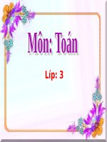 Toán 3 _ tiết 27 Chia số có 2 chữ số cho số có 1 chữ số