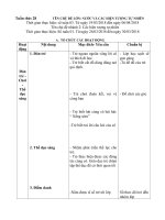 Giáo án tuần 28. Chủ đề: Nước và hiện tượng tự nhiên. Nhánh 2: Các hiện tượng tự nhiên