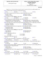 ĐỀ LUYỆN THI VÀO LỚP 10 THPT MÔN HÓA HỌC LẦN 4 năm học 2019-2020