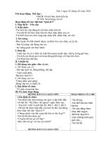 giáo án thể dục: VĐCB: Đi nỗi bàn chân tiến lùi TCVĐ: Ném bóng vào rổ