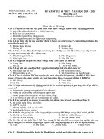 ĐỀ THI THỬ VÀO 10-MÔN ĐỊA- ĐỀ 02-TRƯỜNG THCS DƯƠNG XÁ