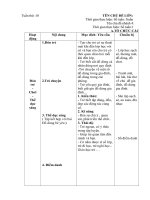 giáo án chủ nhiệm tuần 10