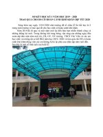 Sơ kết HK I và trao quà cho HS có hoàn cảnh khó khăn dịp tết Canh Tý 2020