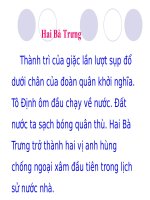 chính tả: Hai Bà Trưng