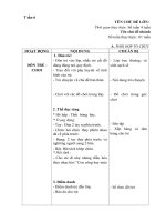 Giáo án phụ tuần 6 - Cơ thể tôi