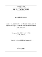 Vai trò của nhà nước đối với phát triển kinh tế thị trường định hướng xã hội chủ nghĩa ở việt nam hiện nay tt 