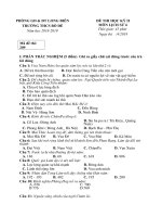 Đề thi HKII môn Lịch sử khối 6